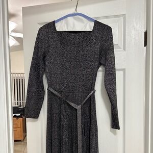 Fabulous Silver Flared Sparkle Dress